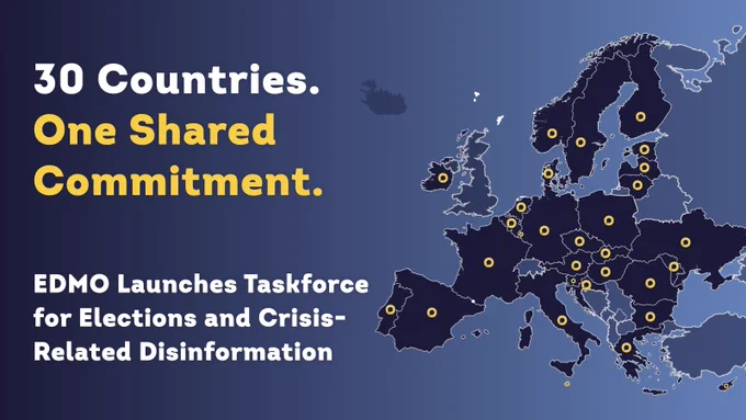 30 countries. One shared commitment. EDMO Launches Taskforce for Elections and Crisis-Related Disinformation