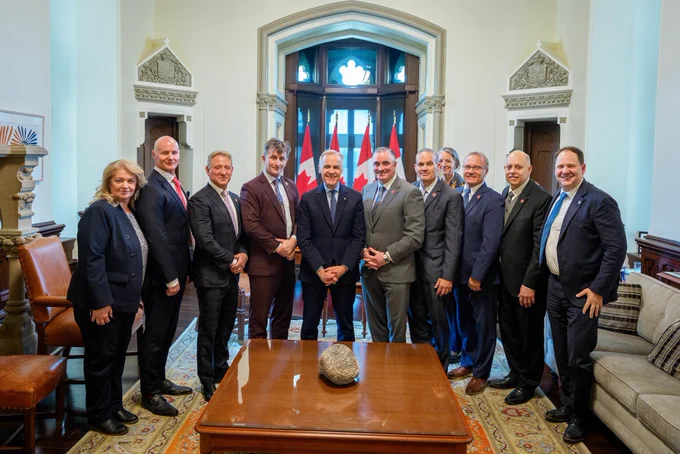 Prime Minister Carney meets with members of the IAFF in Ottawa, Ontario.