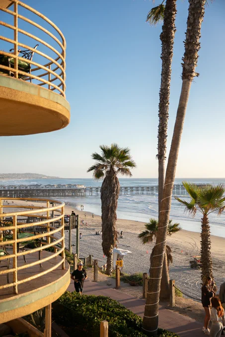 View of Pacific Beach off of Balcony