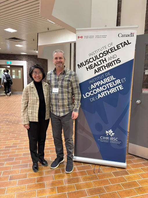 Dr. Rae Yeung with Dr. Mark Filiaggi. La Dre Rae Yeung avec le Dr Mark Filiaggi.
