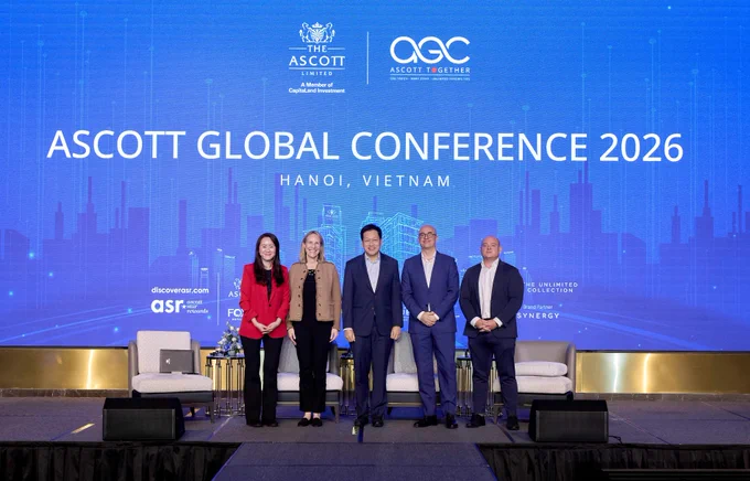 Ascott is building the technology infrastructure and people capabilities to lead in agentic commerce.

Pictured at the Ascott Global Conference 2026 panel "Man versus Machine: When AI Agents Become the First Audience, How Will Ascott Convince Software Before Humans?" are (from left) Tan Bee
Leng, Chief Commercial Officer, Ascott; Emily Weiss, Senior Managing Director and Global Travel Industry Lead, Accenture; Kevin Goh, Chief Executive Officer, Ascott; Professor David Bardolet, Associate Dean, APAC and Professor of Strategy, EHL; and Paul Wilson, Vice President, Hospitality, Asia Pacific, Amadeus.
