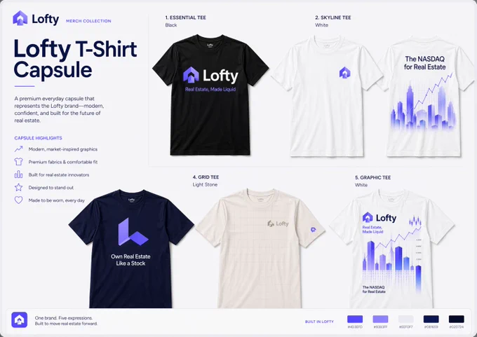 T-shirt designs for https://www.lofty.ai