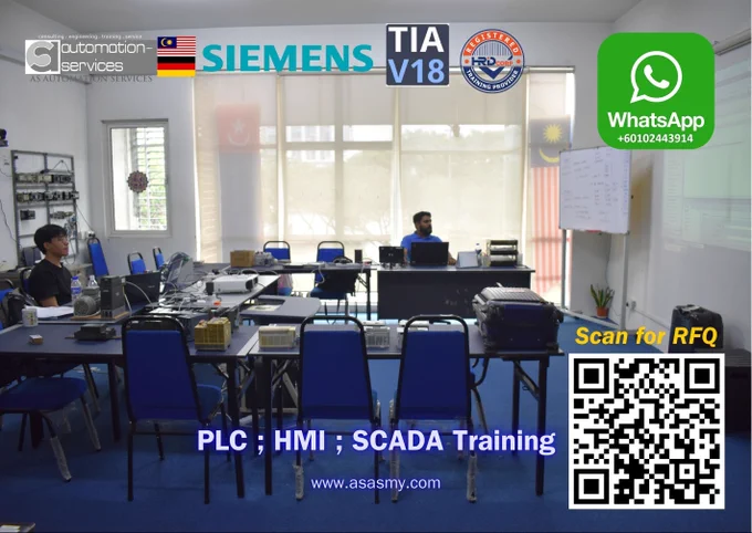 5-day #industrial #PLC #HMI #training with #Siemens #S71200 #TIAPortalV18. Focus on #handson #wiring #debugging #G120C #Automation #Engineers #Skills #JohorBahru RFQ: asasmy.com/rfq