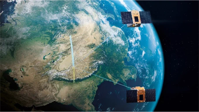 Artist's concept of CO3D mission. Credit: © CNES/ReactiveProd, 2025