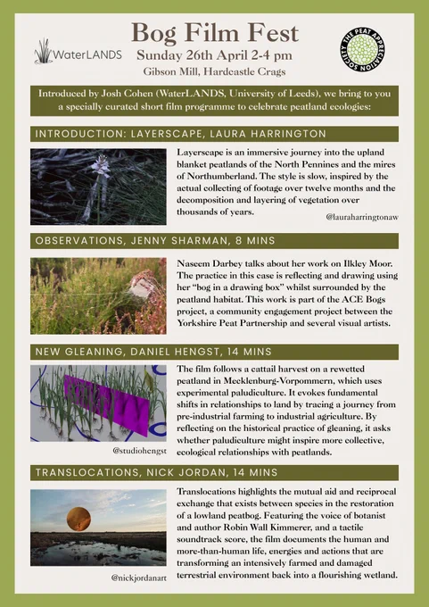 Programme for Bog Film Fest