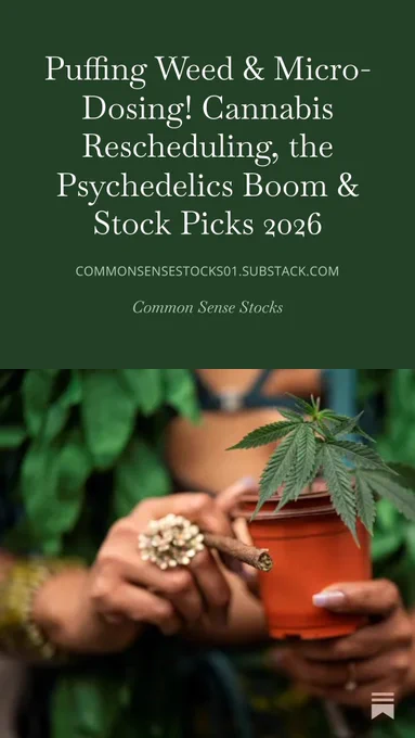 Puffing Weed & Micro-Dosing! Cannabis Rescheduling, the Psychedelics Boom & Stock Picks 2026