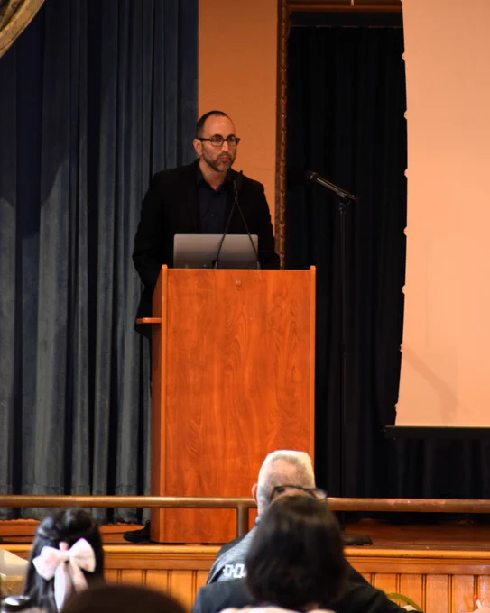 Keynote speaker Anthony Jimenez, PhD, RIT at podium.