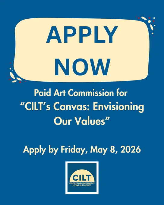 Graphical information for the paid art commission with "Apply Now" by the Friday, May 8, 2026 deadline.