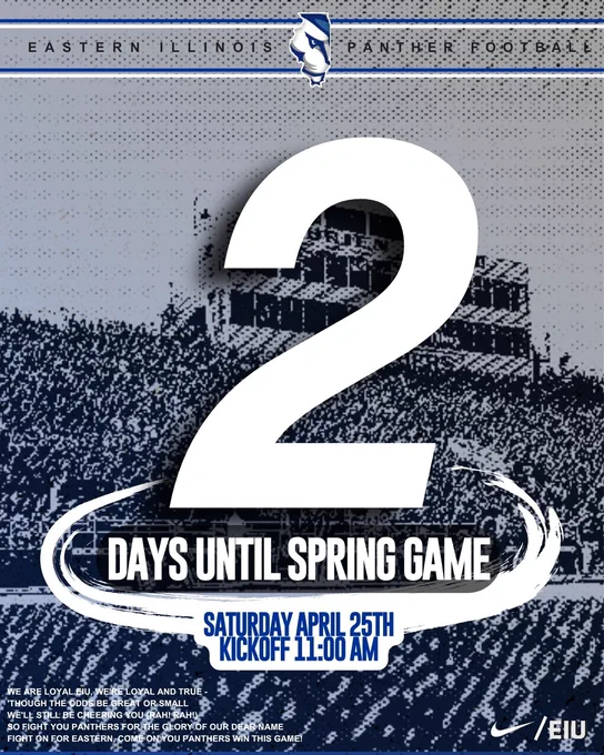 2 DAYS‼️

🗓️ Saturday, April 25th
📍 O’Brien Field
⌚️ 11:00 AM

#WeNotMe | #BleedBlue | #TogetherWeWill
