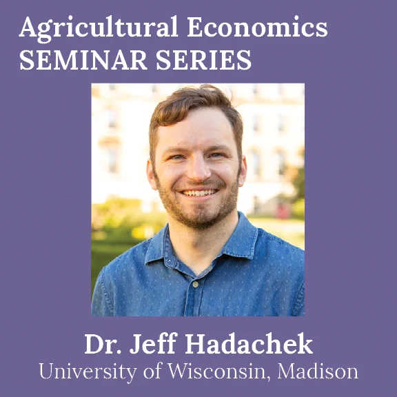 Jeff Hadachek seminar announcement