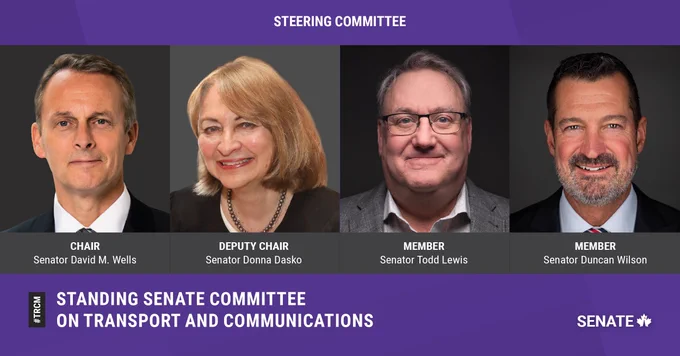 Headshots of the steering committee. From left: Senator David M. Wells, Senator Donna Dasko, Senator Todd Lewis, Senator Duncan Wilson. 
