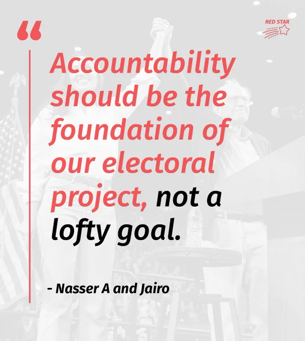 Accountability should be the foundation of our electoral project, not a lofty goal.