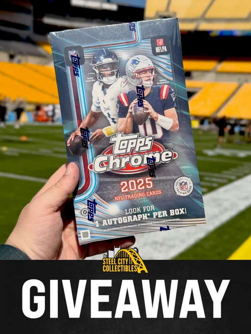 2025 Topps Chrome Football Hobby Box Giveaway