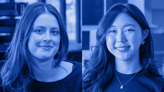 Elise Kwon ’26 and Caroline Boies ’26  Photo: Zack Stanek