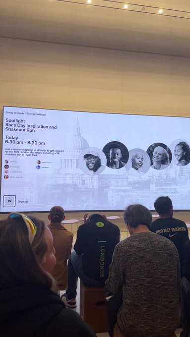 Photo of the summary slide showing the details of the session.