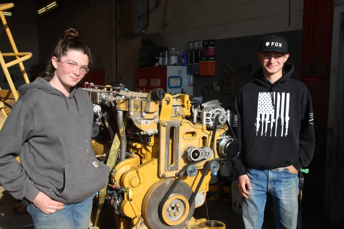 Students on the National Apprenticeship Week talent tour at MacAllister Machinery.