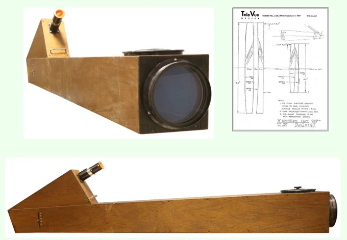 The "Snake Coffin" was an 8" folded Petzval refractor telescope that Al built!
