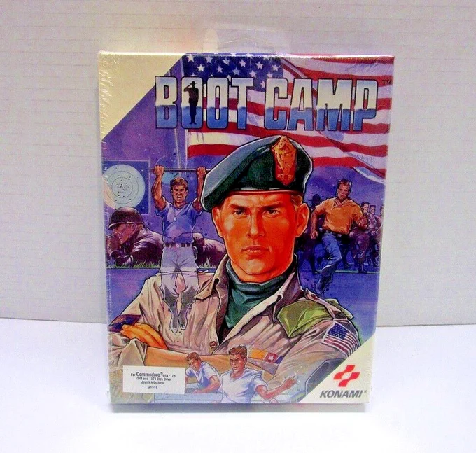 Boot Camp (Disk Version) by Konami for Commodore 64/128 - NEW Sealed