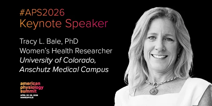 Portrait of Tracy L. Bale, PhD, keynote speaker for APS 2026, specializing in women's health research at University of Colorado Anschutz Medical Campus.