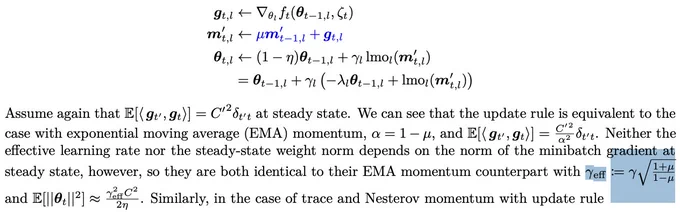 Muon's effective LR