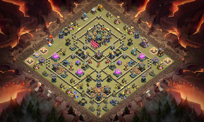 Design 8: RC Legend Defense Base With Rage Tower (Top Clash of Clans Base Links for 2026)
