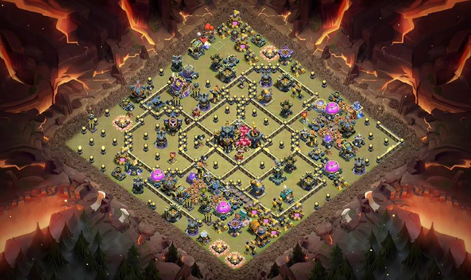 Design 1: Anti 2 Star Legend Base With Rage Tower (Updated COC Base Links April 2026)