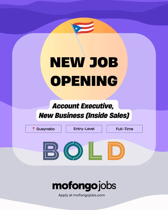new job in Guaynabo as account Executive Sales