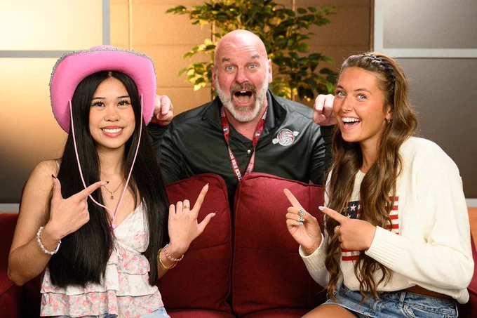 Genise Sarita and Addie Webb pose for a photo with Dr. Berrie.