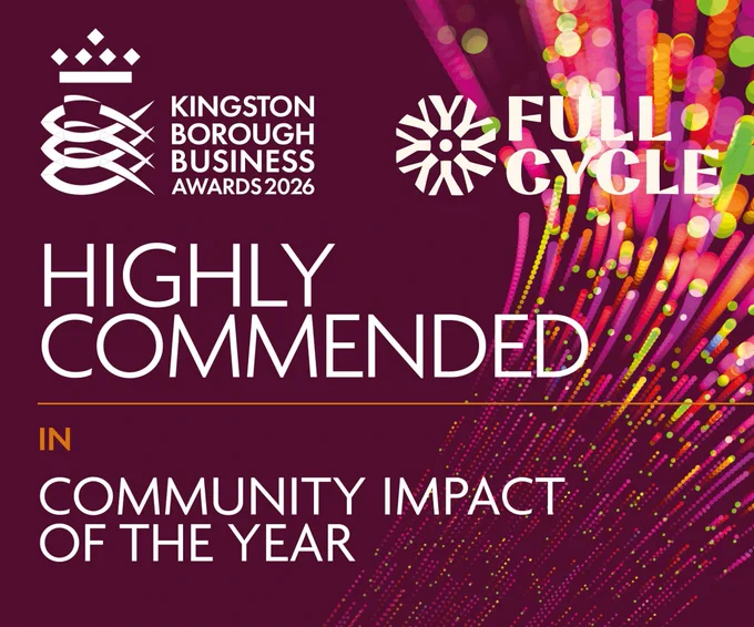 Full Cycle Community Bike Project was Highly Commended in the Community Impact of the Year category at last night's Kingston Borough Business Awards 2026