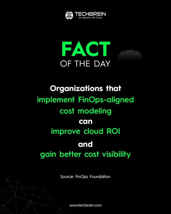 Hidden cloud expenses and poor visibility often lead to wasted IT budgets. Implementing FinOps-aligned cost modeling allows organizations to improve cloud ROI and gain total cost visibility.

TechBrein provides the analytical tools and governance needed to align your cloud spending with actual business value. Gain control over your infrastructure costs and maximize your investment efficiency today. 

View our FinOps solutions:
https://techbrein.com/services/managed-cloud-services/

#FinOps #CloudROI #CostManagement #TechBrein #CloudEconomics #BusinessEfficiency #ITBudget