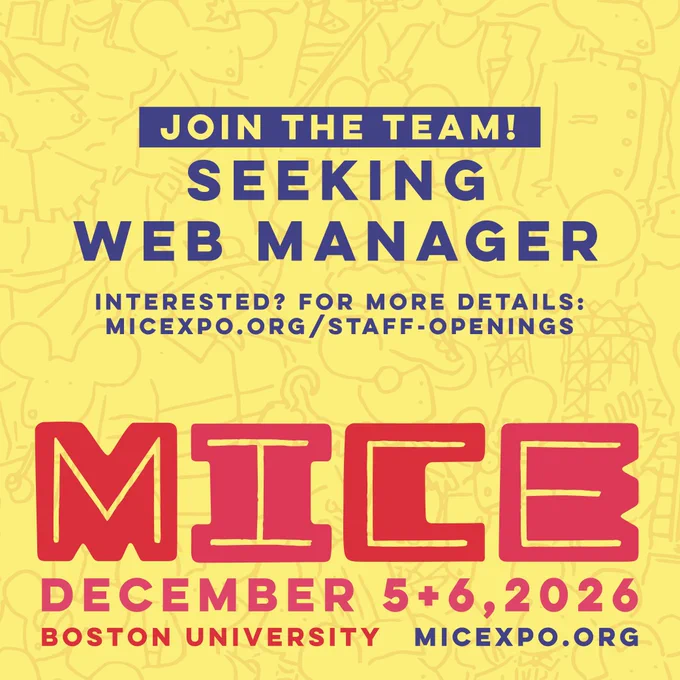 The MICE team is lookng for a new web manager. Visit MICEXPO.ORG/staff-openings for more information.