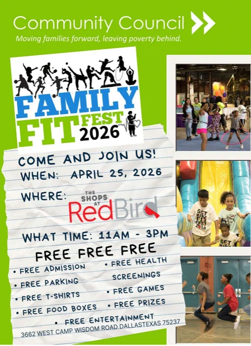 Family FitFest 2026 at the Shops at RedBird from 11am-3pm