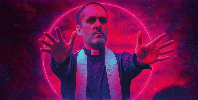 actor Nathan Head playing Father James in Dracula: Rise of the Vampire