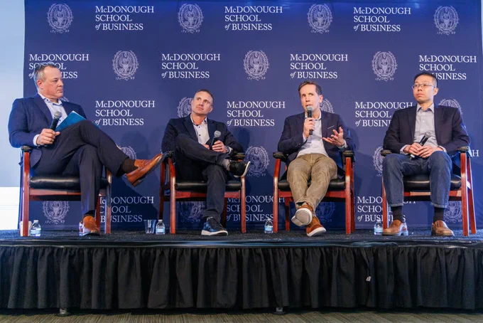 From left to right: Gregg Gilbert, Joseph Todisco, Chip Baird, Mitchell Chan


