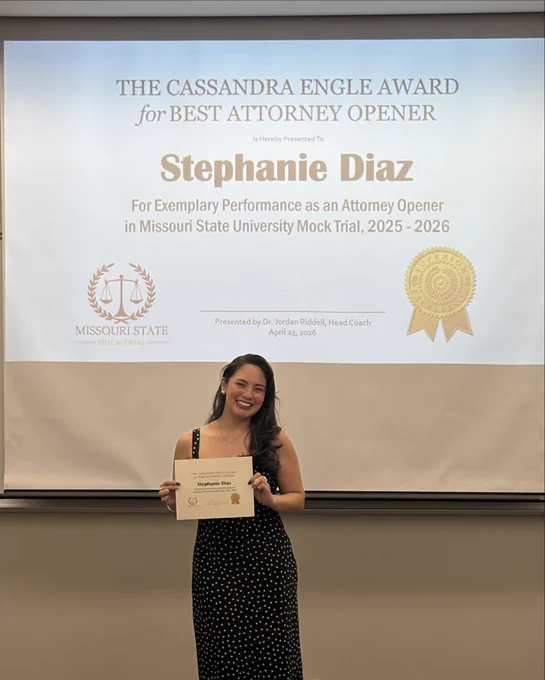 Stephanie Diaz awarded Best Attorney Opener