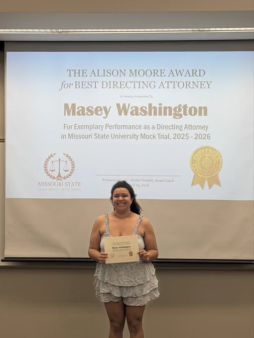 Masey Washington awarded Best Directing Attorney