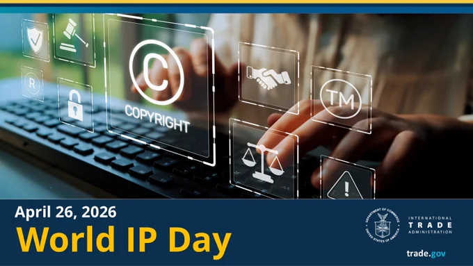 Graphic with the text World IP Day