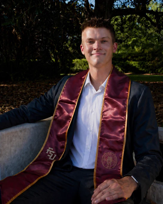Graduation photo of Cole Pridgen.