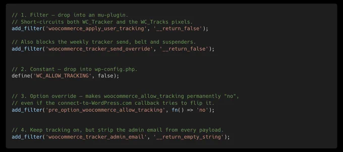 Code snippets from the blog post