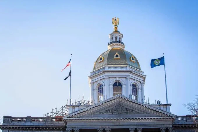 The State House dome is seen on Nov. 18, 2016, as the restoration project nears completion. (ELIZABETH FRANTZ / Monitor staff)