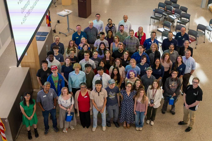 Seniors, Innovation Champions, and Mentors at Recognition Event.