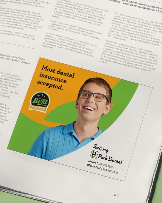 Park Dental print ad
