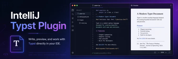 IntelliJ Typst support 