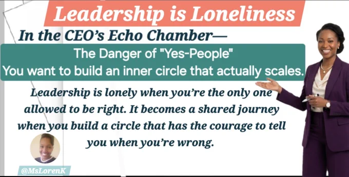 The Bottom Line: Leadership is lonely when you’re the only one allowed to be right. It becomes a shared journey when you build a circle that has the courage to tell you when you’re wrong.


How do you currently encourage your team to push back on your ideas?