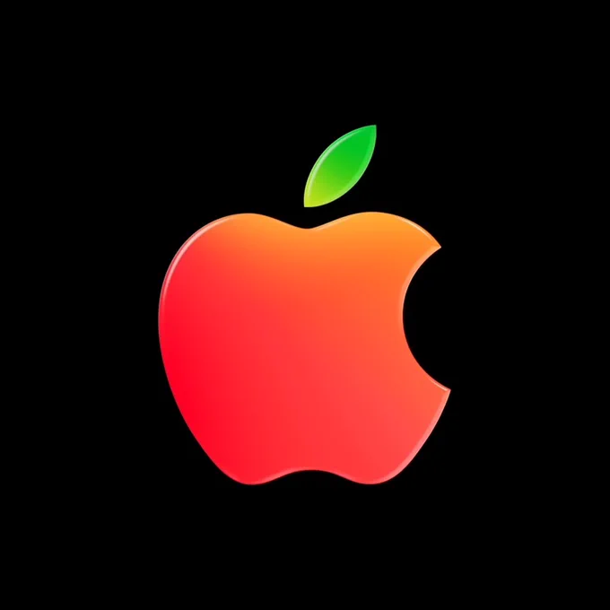 Red Apple logo taken from MacBook Neo for education advertisement
