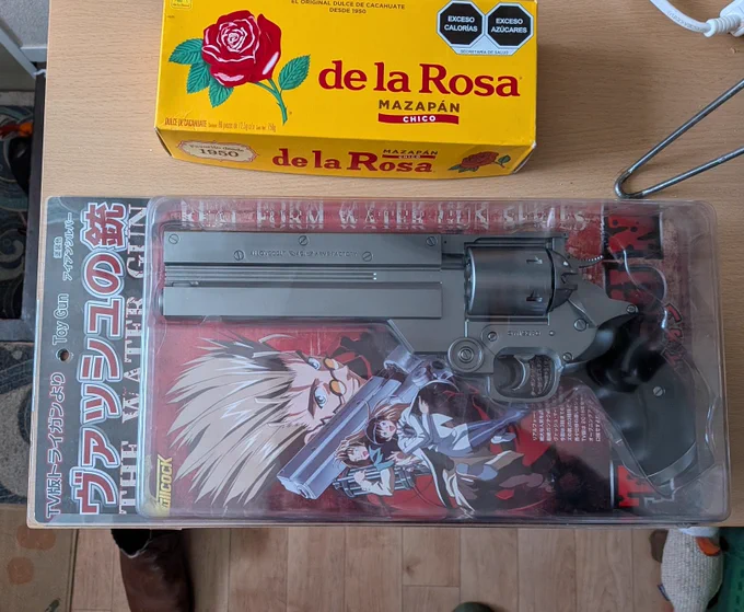 A water gun and some mazapan