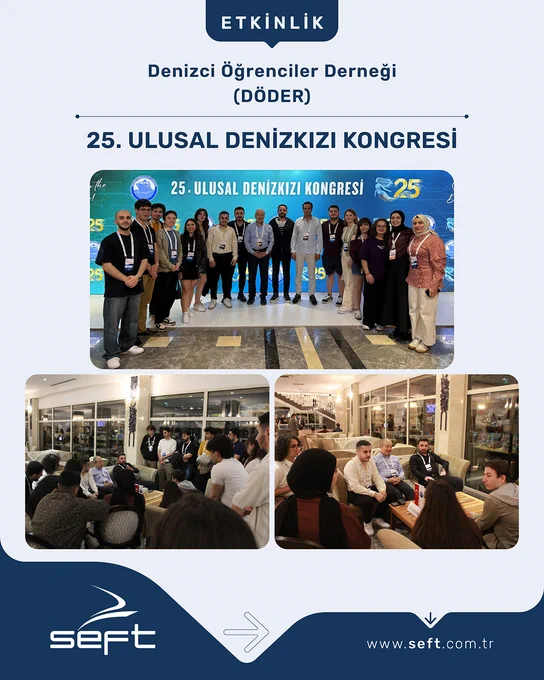 25. Ulusal Denizkızı Kongresi’nde öğrencilerle bir araya geldik. 

Bu değerli organizasyonda; sektör profesyonelleriyle birlikte gençlerin vizyonuna tanıklık etmek bizim için oldukça kıymetliydi.

SEFT Mühendislik olarak, genç yetenekleri desteklemeye ve sektörün gelişimine katkı sunmaya devam ediyoruz.

www.seft.com.tr

@denizciogrder

#Kongre #Seminer #KariyerGünü #Etkinlik #GemiDizaynı #ShipDesign #inovasyon #UlusalDenizkızıKongresi #DenizciÖğrencilerDerneği #SEFTengineering