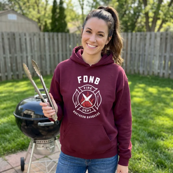 Fire Department Northern Barbecue hoodie.