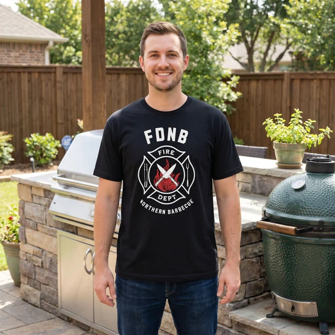 Fire Department Northern Barbecue t-shirt.