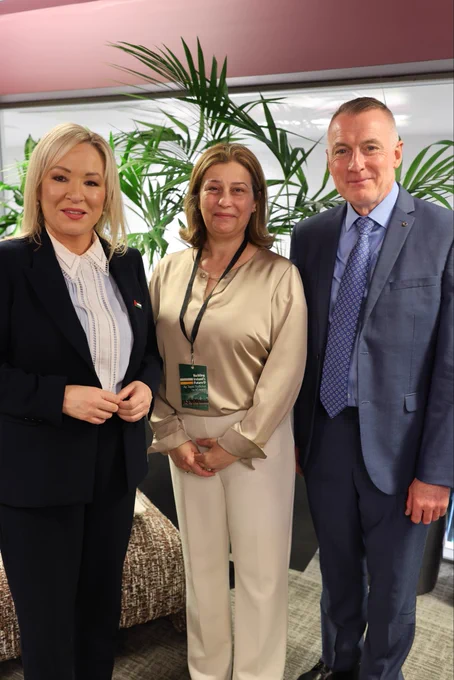 It was my honour to welcome Palestinian Ambassador, Jilan Wahba Abdalmajid, to our Sinn Féin Ard Fheis.